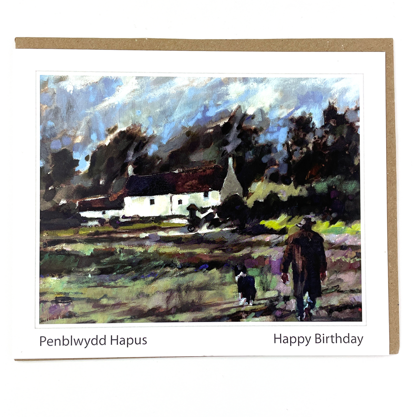 'Home Across the Fields' Happy Birthday Greetings Card