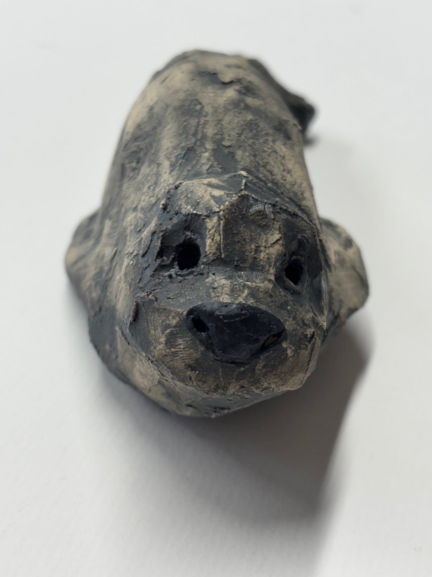 Hand Built Grey Ceramic Seal