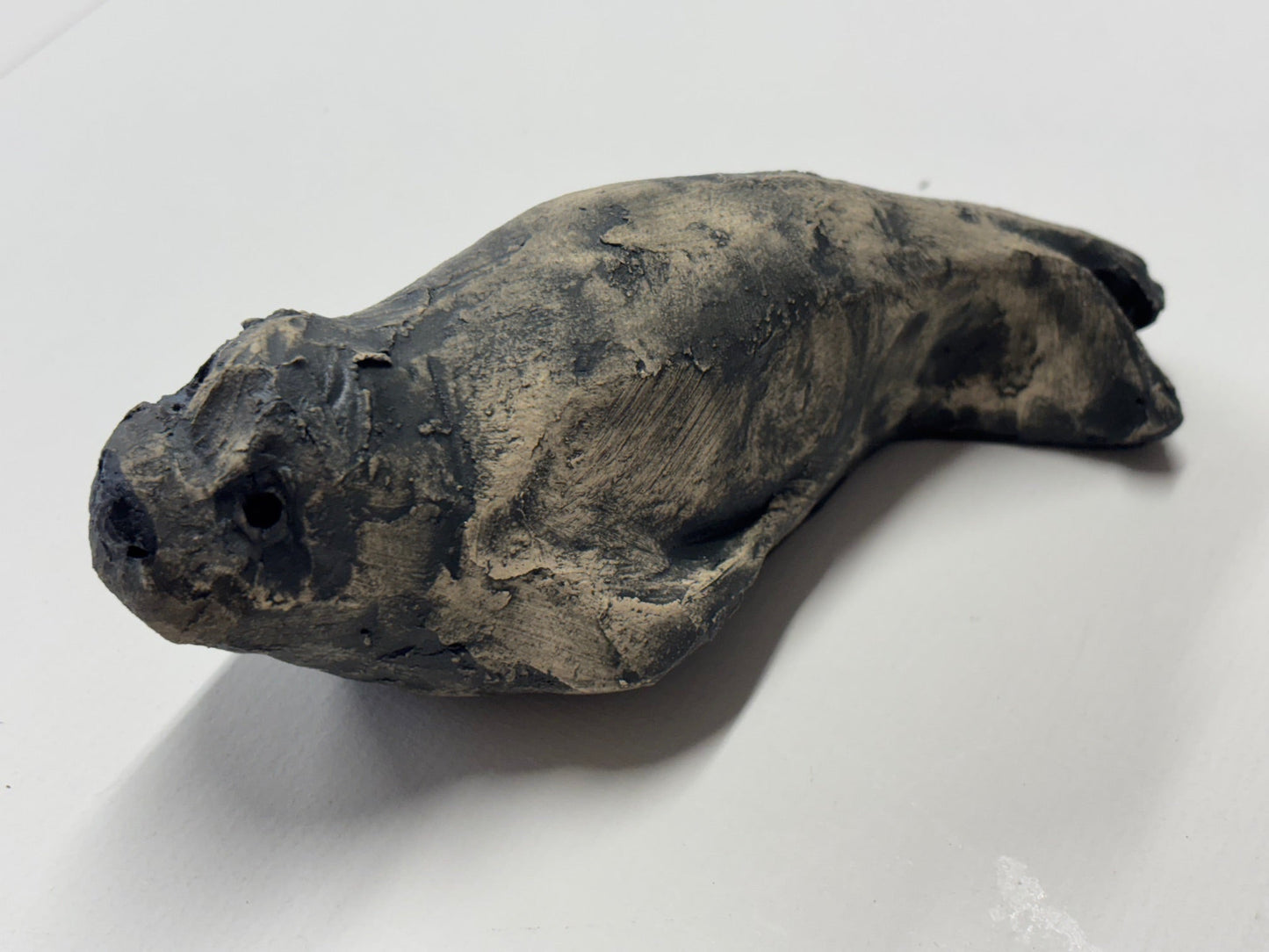 Hand Built Grey Ceramic Seal