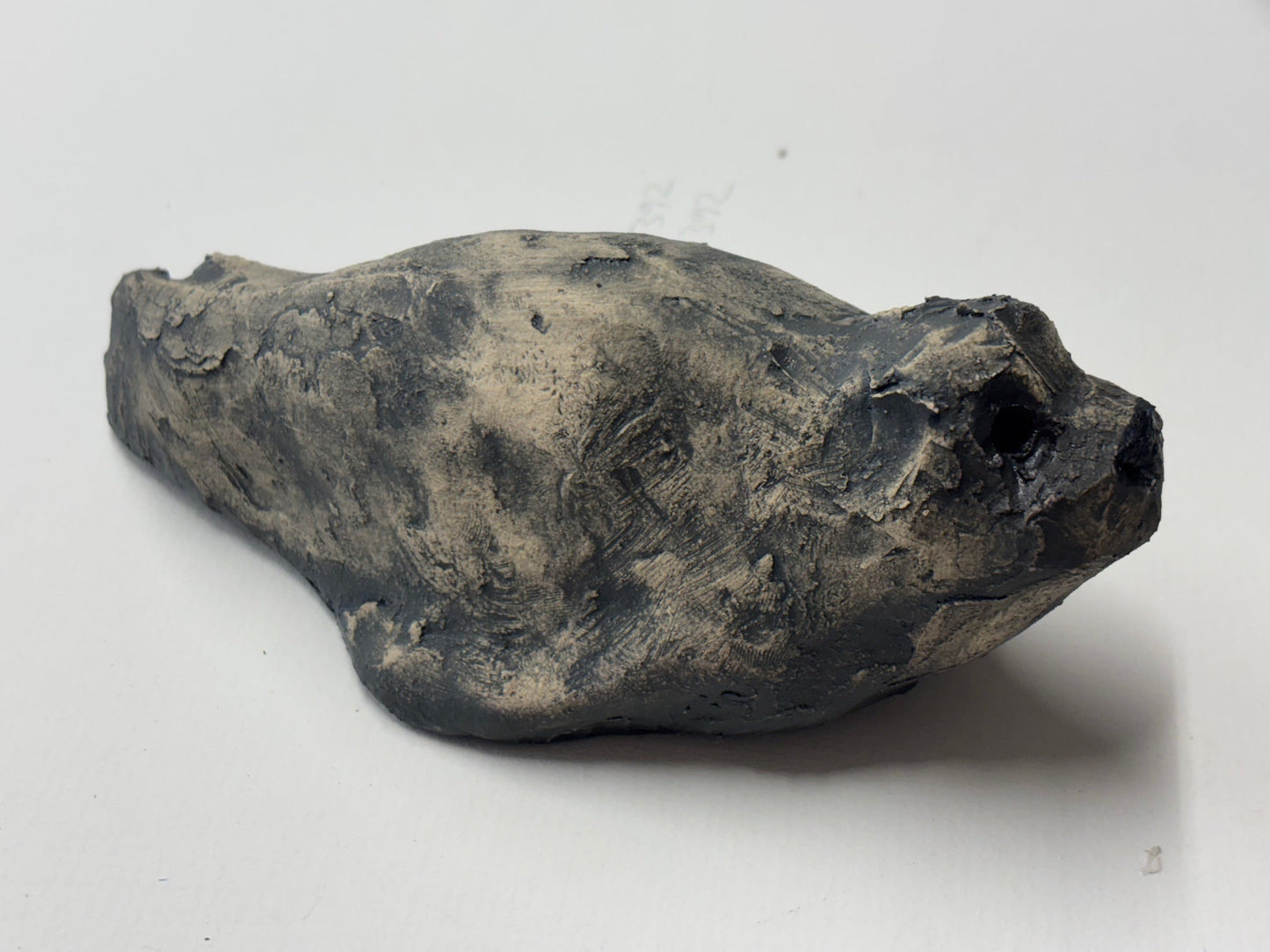 Hand Built Grey Ceramic Seal