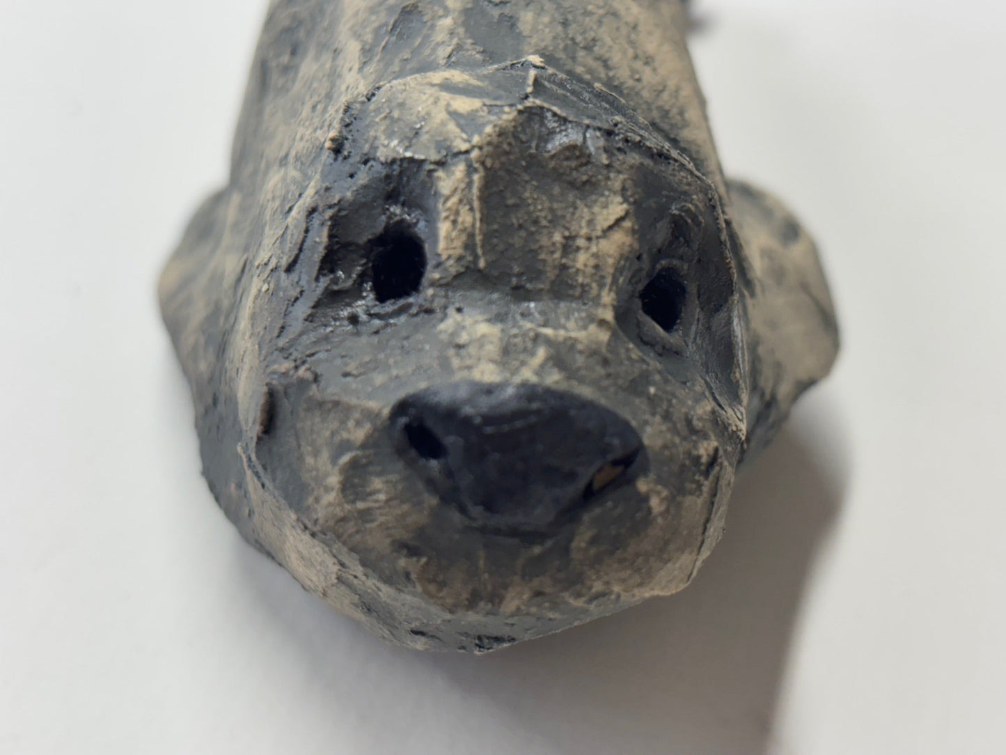 Hand Built Grey Ceramic Seal