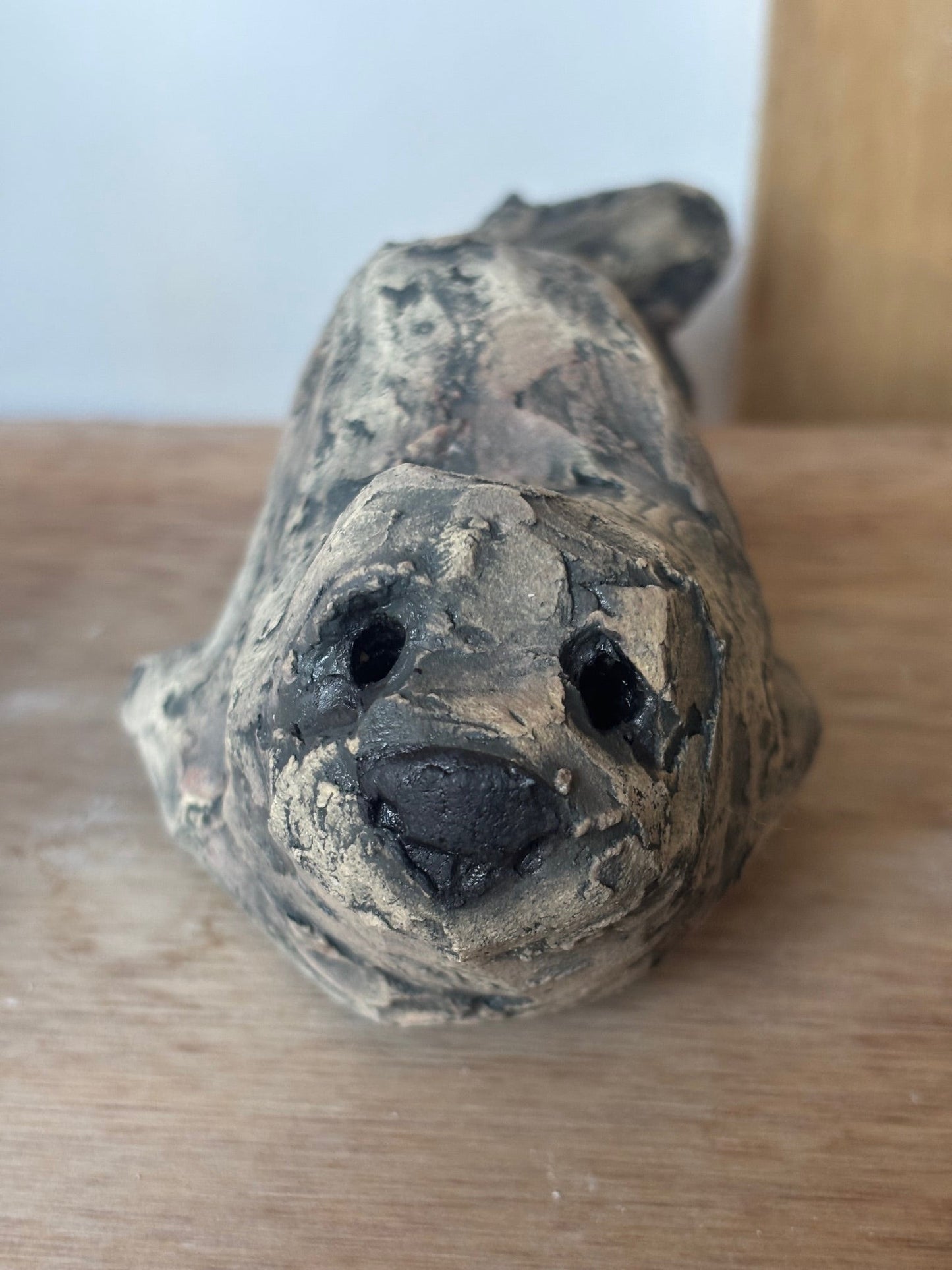 Hand Built Grey Ceramic Seal