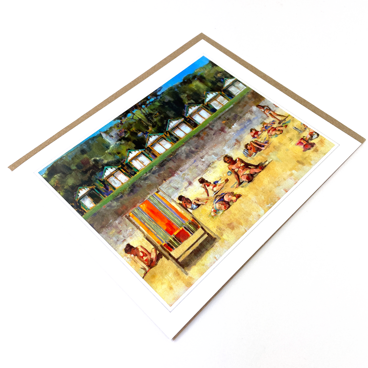 Sunbathers Langland Greetings Card