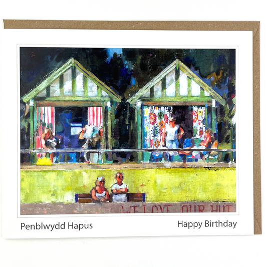 We Love Our Hut Happy Birthday Greetings Card